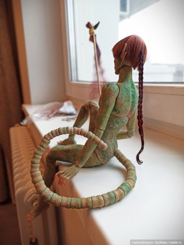 Немного процесса — Авторские шарнирные куклы своими руками: лепка (фото 7)