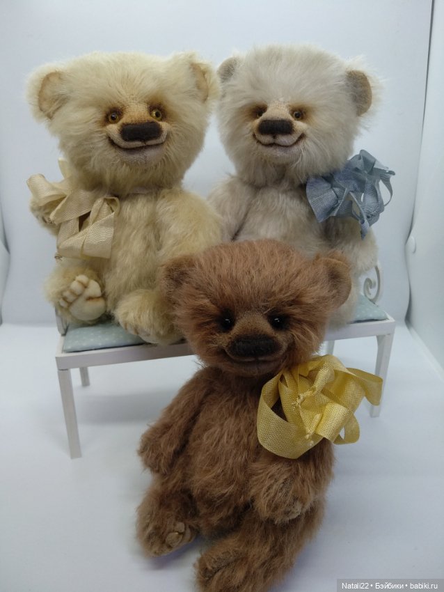 Мишки улыбашки из мохера — Авторские мишки Тедди и друзья: фото