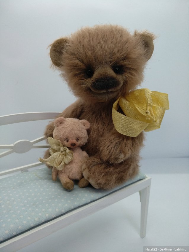 Мишки улыбашки из мохера — Авторские мишки Тедди и друзья: фото (фото 8)