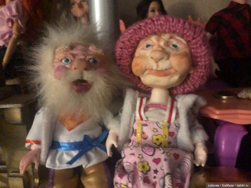 Бабушка рядышком с дедушкой... Домовой и Домовиха (фото 2)