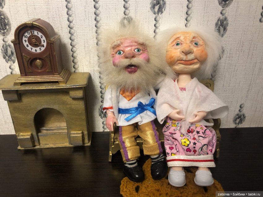 Бабушка рядышком с дедушкой... Домовой и Домовиха (фото 5)