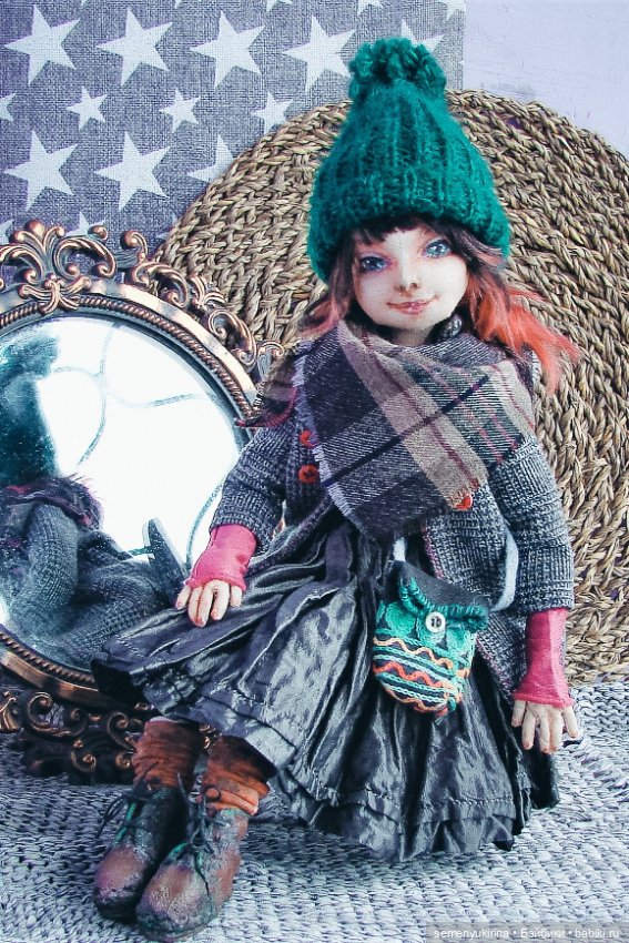 Всё по-взрослому... Текстильная кукла Глаша (фото 8)