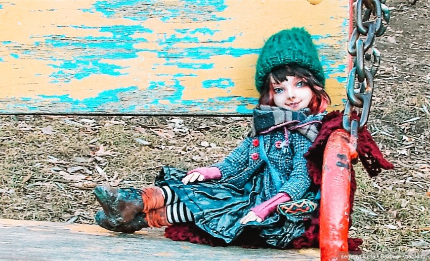 Всё по-взрослому... Текстильная кукла Глаша (фото 7)