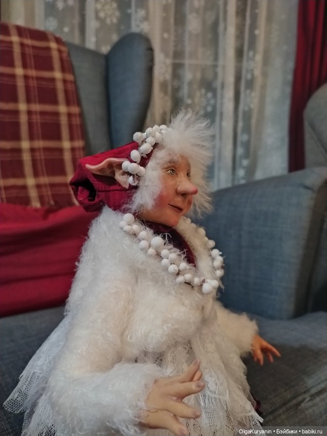 Снежная сказка — Игрушки в смешанной технике (мех и глина): Арт (фото 2)