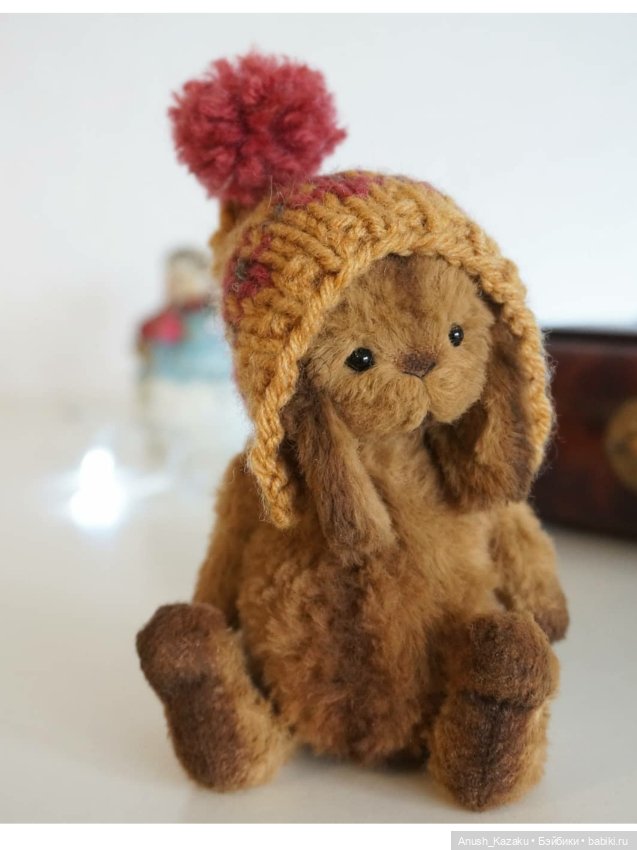 Зайка тедди орехового цвета (фото 6)