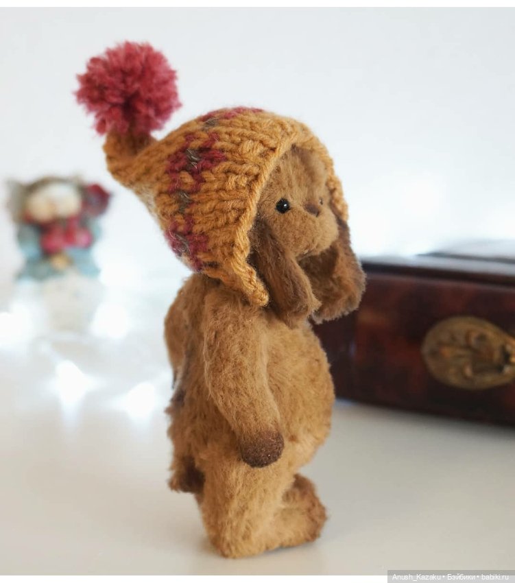 Зайка тедди орехового цвета