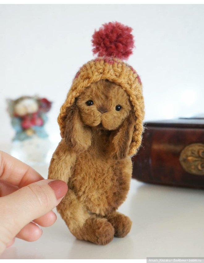 Зайка тедди орехового цвета (фото 5)