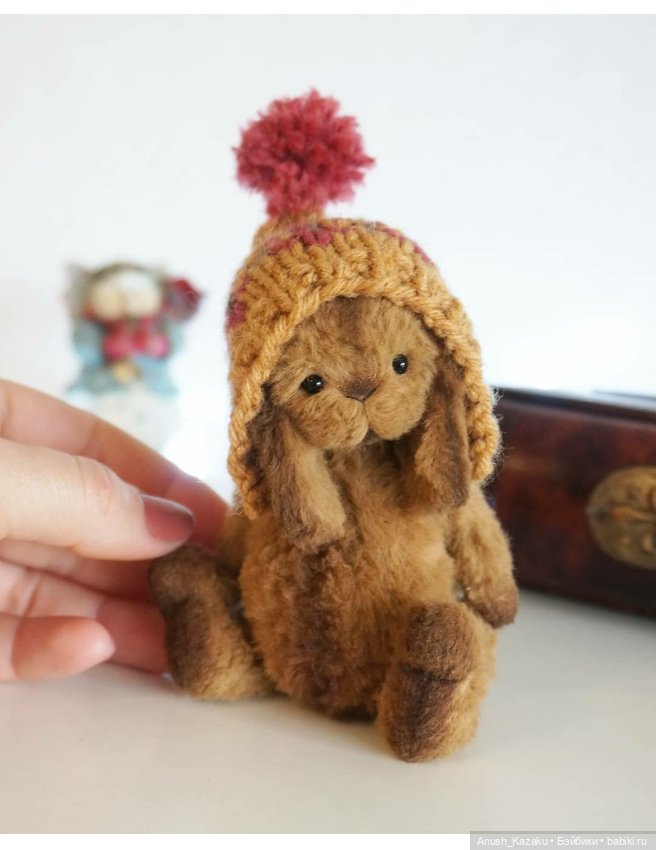 Зайка тедди орехового цвета (фото 3)
