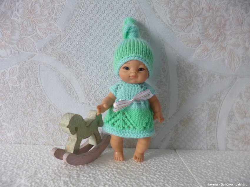 Вязаная одежда для кукол и пупсов из пряжи Детская новинка