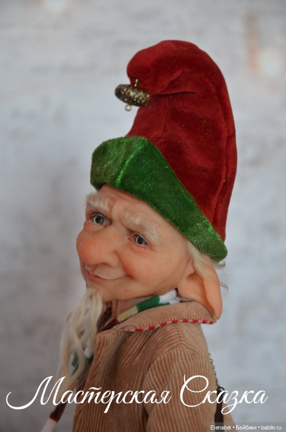 Авторская кукла Рождественский Гномик (фото 6)