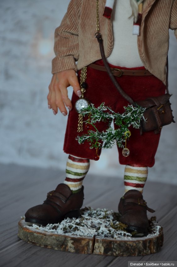 Авторская кукла Рождественский Гномик (фото 9)