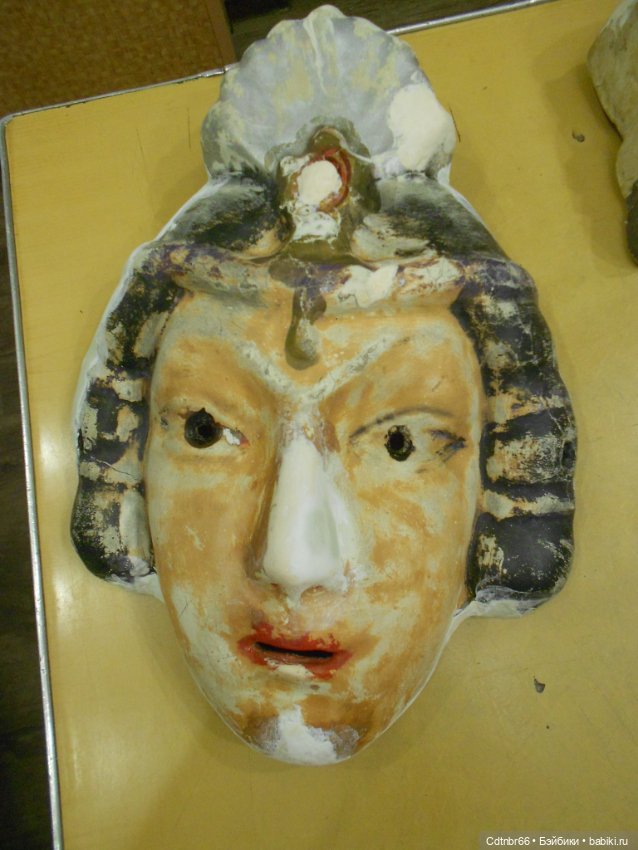 Реставрация Новогодних старинных масок. Часть 1