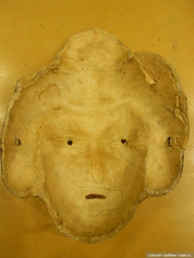 Реставрация Новогодних старинных масок. Часть 1