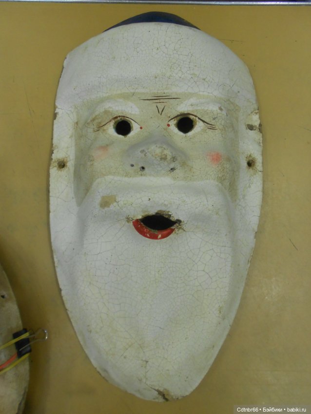 Реставрация Новогодних старинных масок. Часть 1