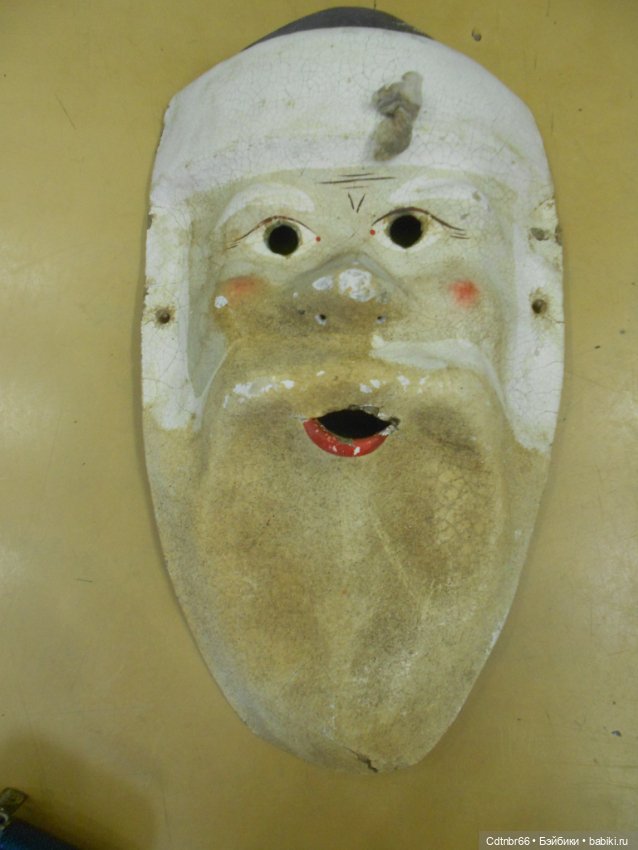 Реставрация Новогодних старинных масок. Часть 1