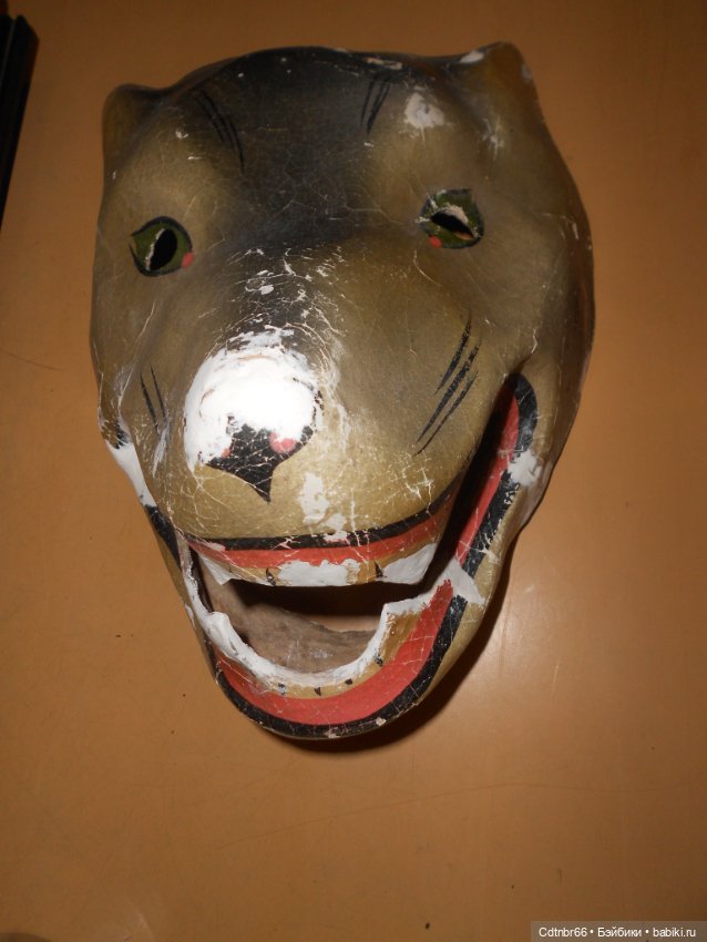 Реставрация Новогодних старинных масок. Часть 1