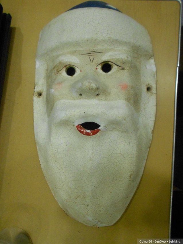 Реставрация Новогодних старинных масок. Часть 1