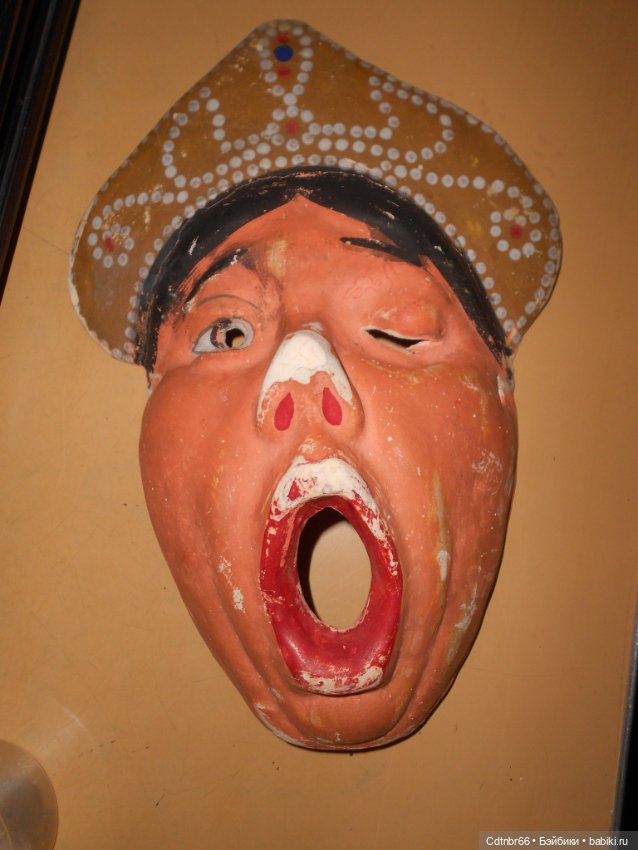 Реставрация Новогодних старинных масок. Часть 1