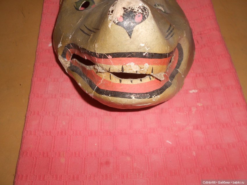 Реставрация Новогодних старинных масок. Часть 1