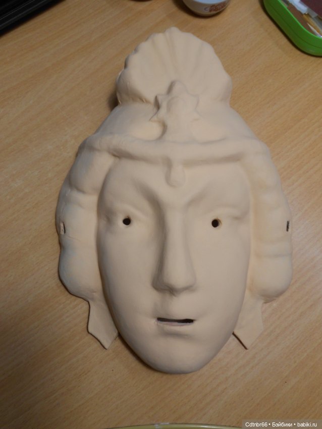 Реставрация Новогодних старинных масок. Часть 1