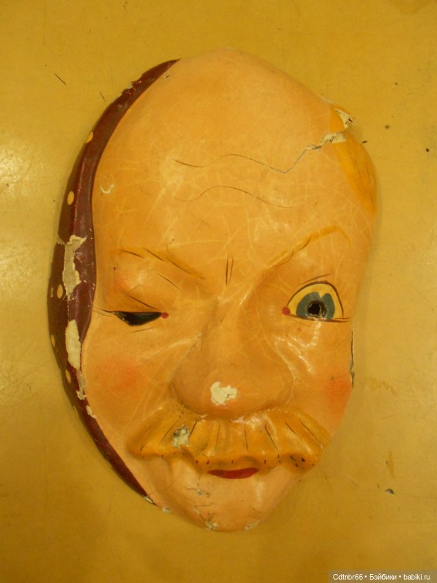 Реставрация Новогодних старинных масок. Часть 1