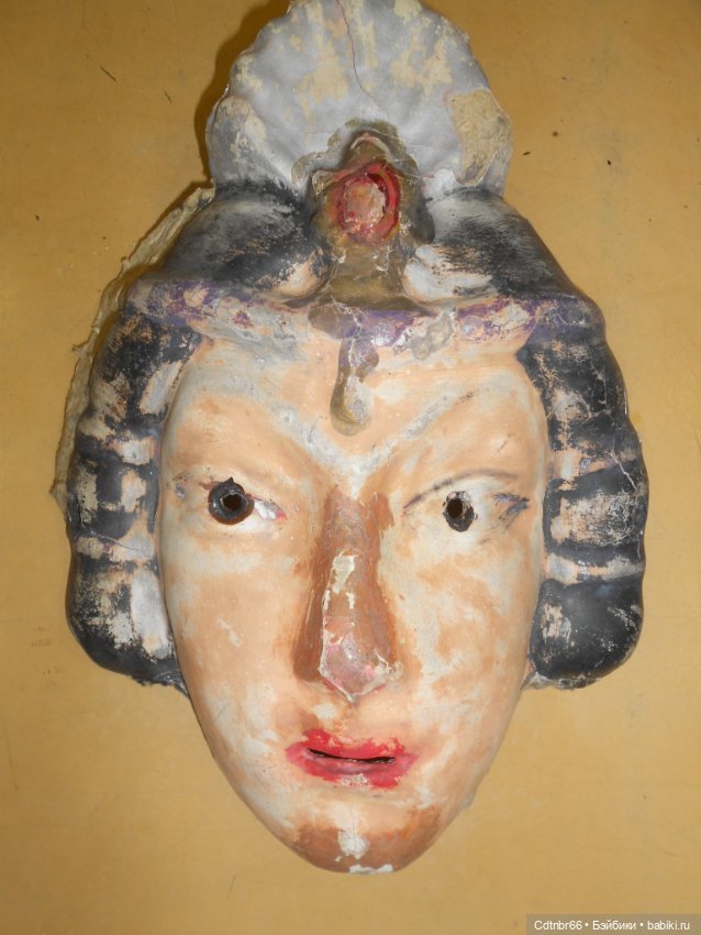 Реставрация Новогодних старинных масок. Часть 1