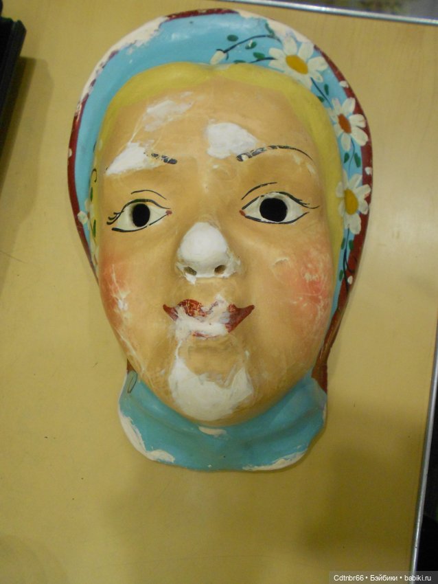 Реставрация Новогодних старинных масок. Часть 1