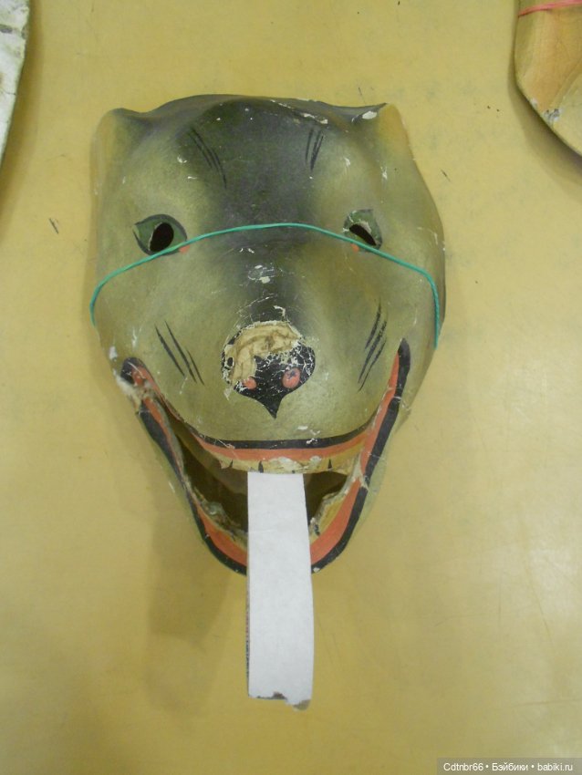 Реставрация Новогодних старинных масок. Часть 1