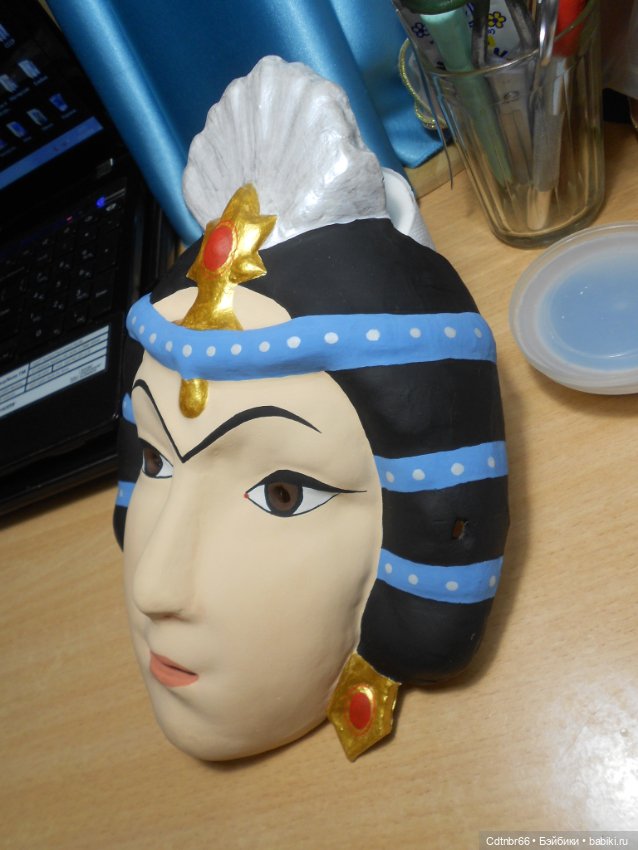 Реставрация Новогодних старинных масок. Финал