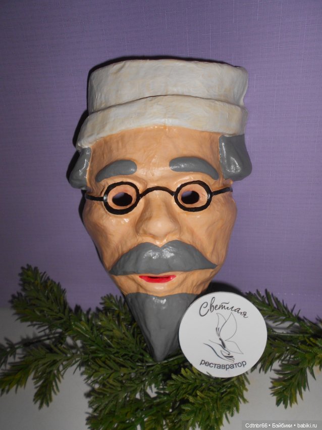 Реставрация Новогодних старинных масок. Финал (фото 4)