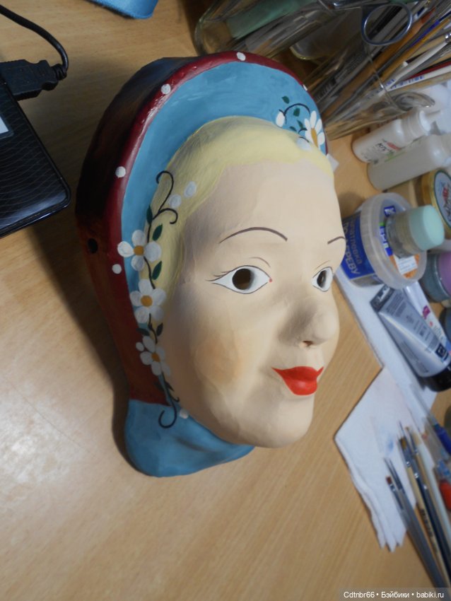 Реставрация Новогодних старинных масок. Финал