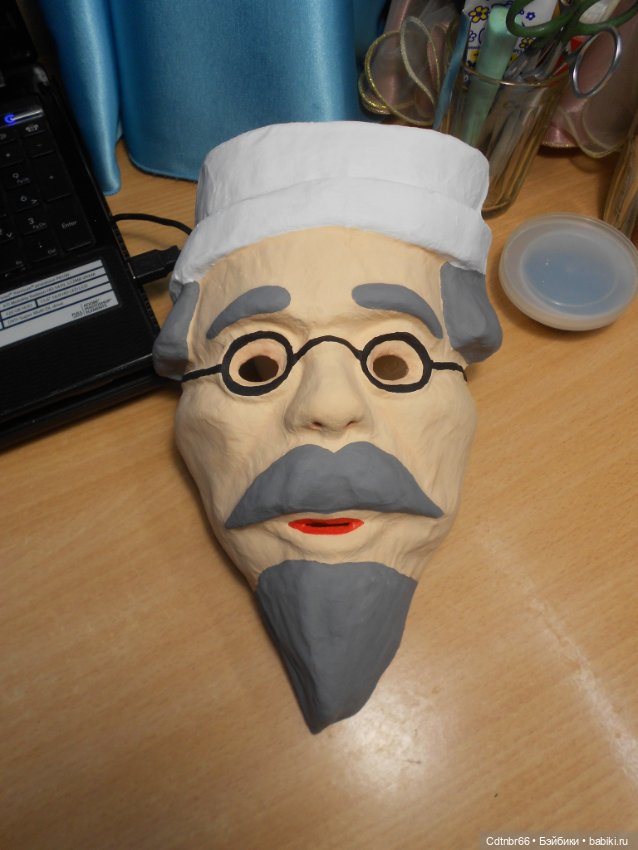 Реставрация Новогодних старинных масок. Финал (фото 3)