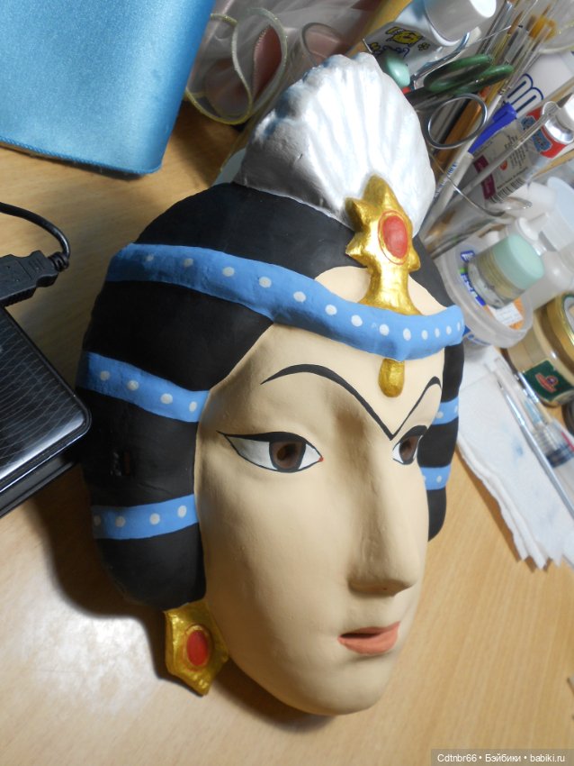 Реставрация Новогодних старинных масок. Финал