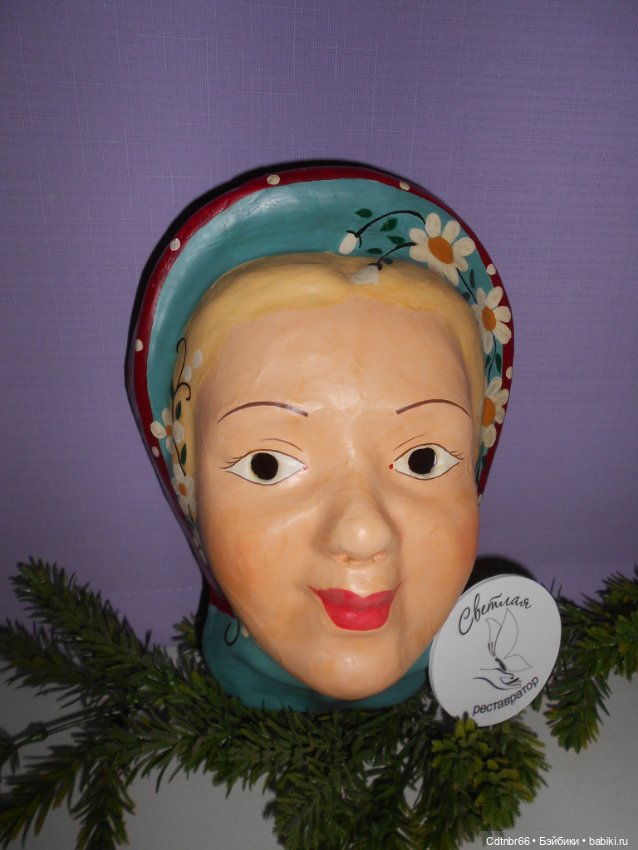 Реставрация Новогодних старинных масок. Финал