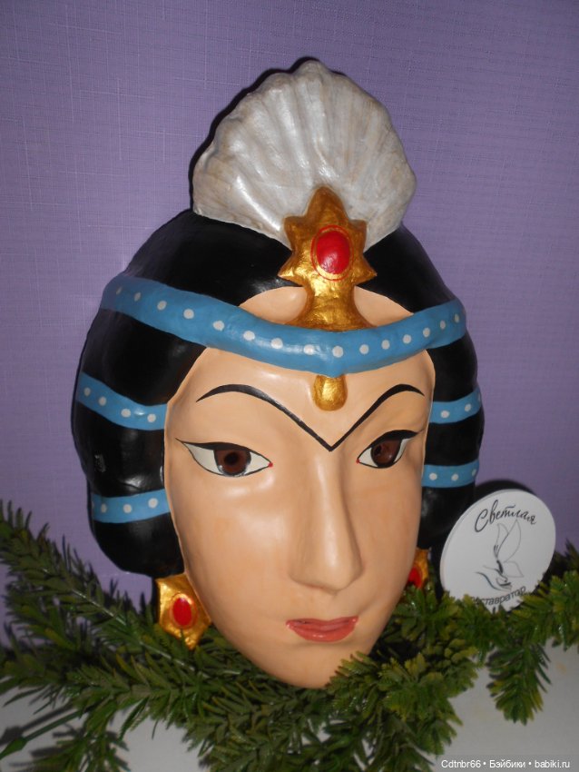 Реставрация Новогодних старинных масок. Финал