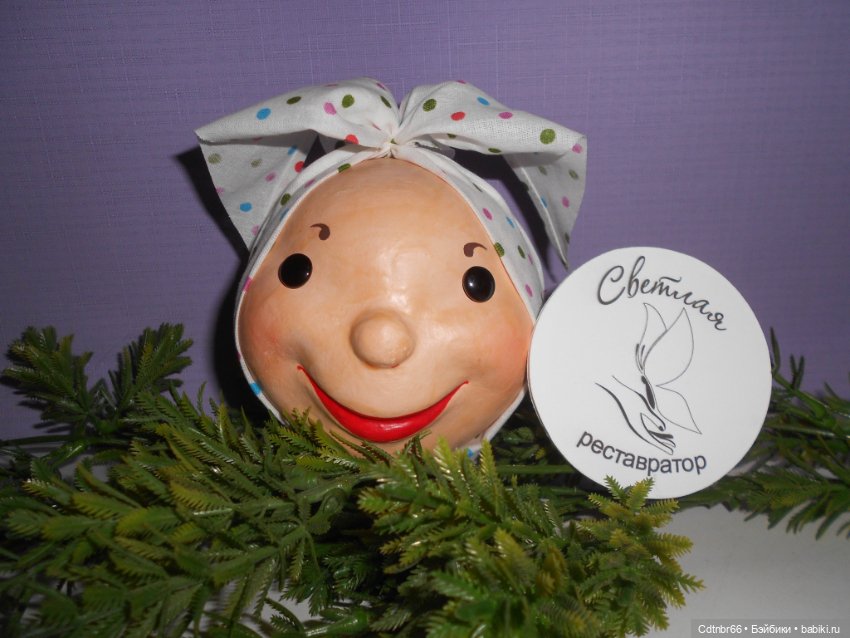 Реставрация Новогодних старинных масок. Финал