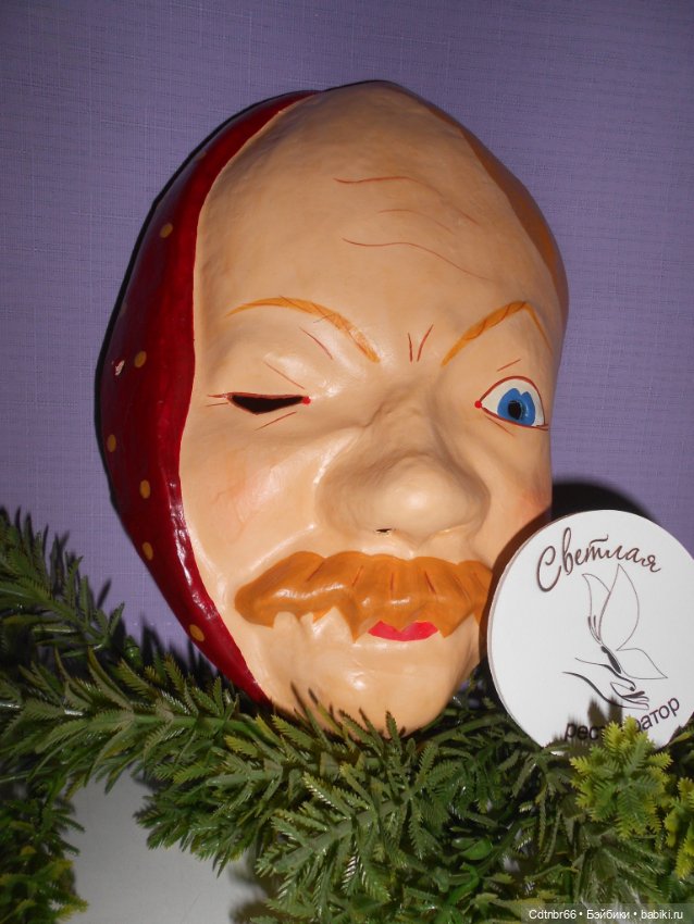 Реставрация Новогодних старинных масок. Финал