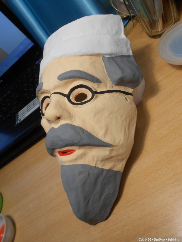 Реставрация Новогодних старинных масок. Финал