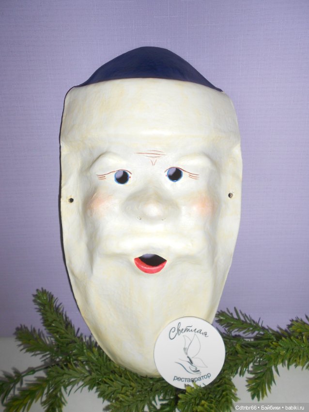 Реставрация Новогодних старинных масок. Финал
