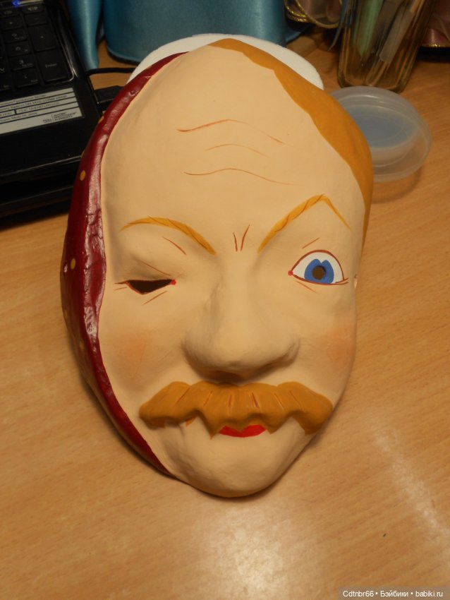 Реставрация Новогодних старинных масок. Финал