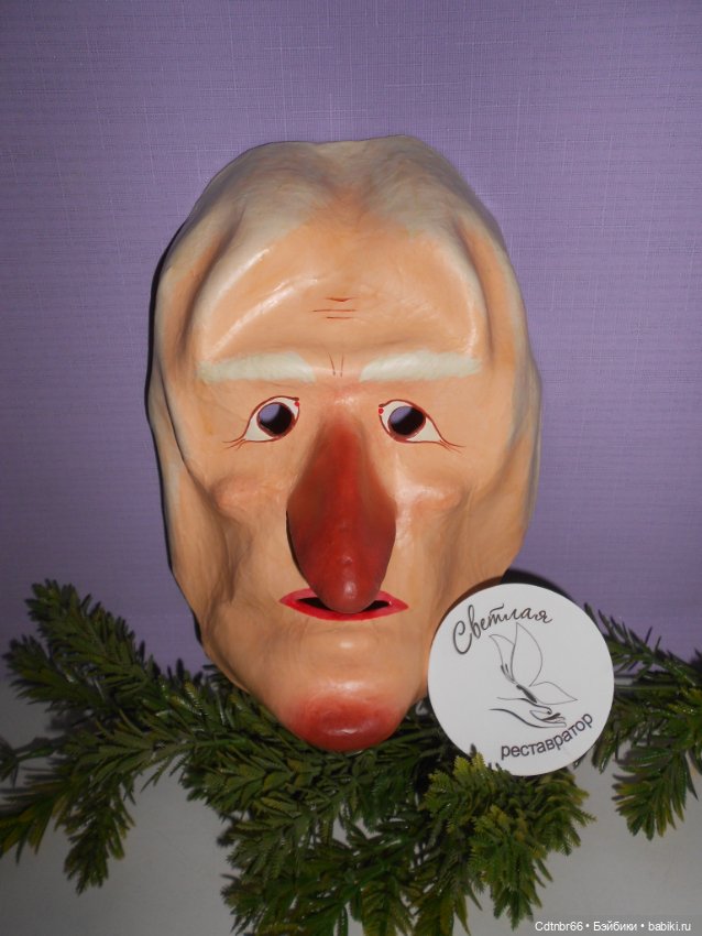 Реставрация Новогодних старинных масок. Финал (фото 8)