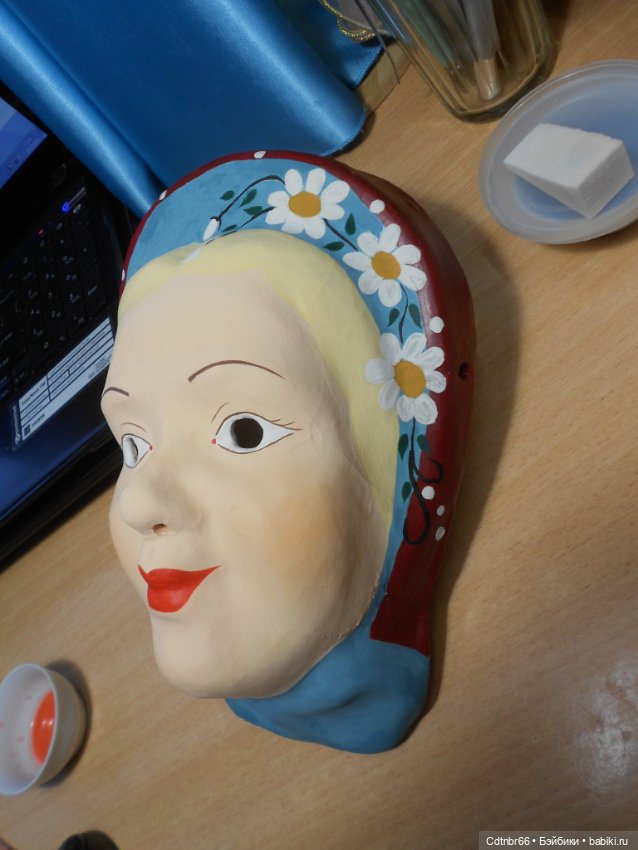 Реставрация Новогодних старинных масок. Финал