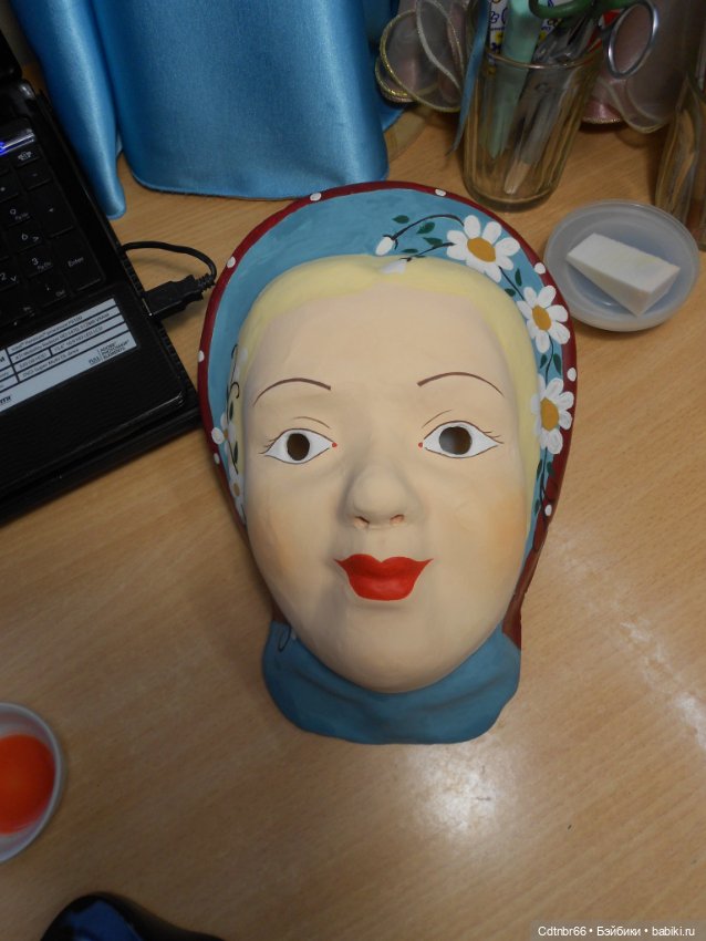 Реставрация Новогодних старинных масок. Финал