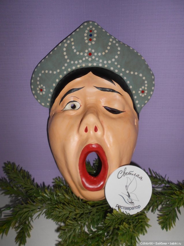 Реставрация Новогодних старинных масок. Финал
