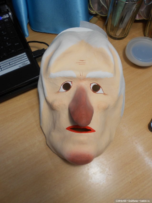 Реставрация Новогодних старинных масок. Финал (фото 7)