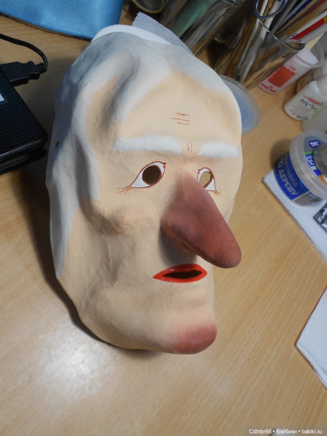 Реставрация Новогодних старинных масок. Финал (фото 5)