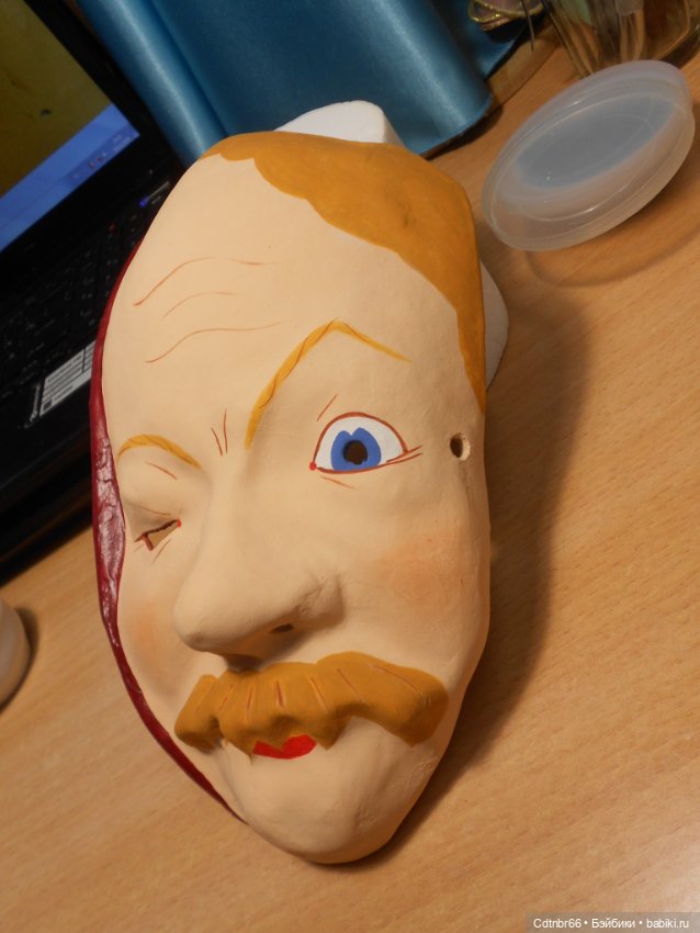 Реставрация Новогодних старинных масок. Финал