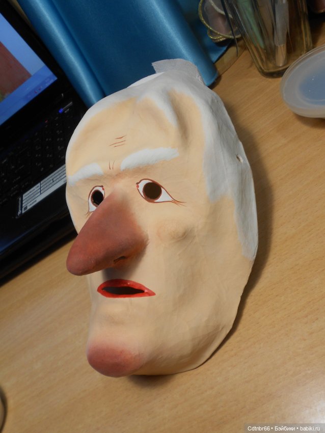 Реставрация Новогодних старинных масок. Финал (фото 6)