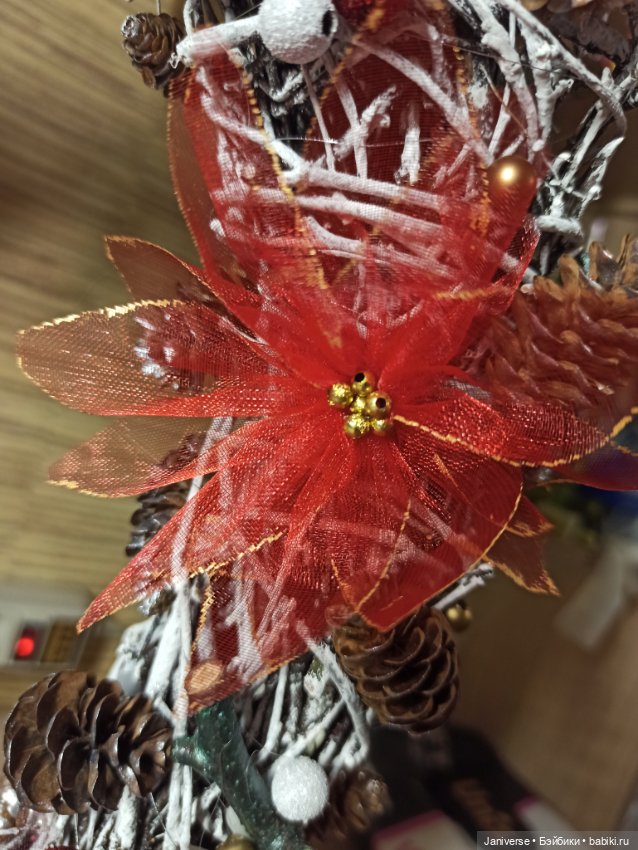 Рождественский веночек и мягкие ёлочные украшения в детский сад