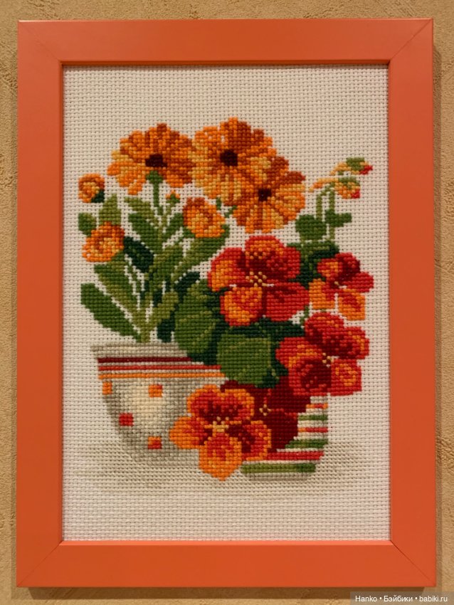 Яркий триптих — Вышивка крестиком (фото 3)